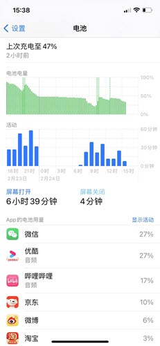查看iPhone电池用量