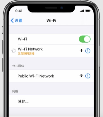 检查iPhone网络连接