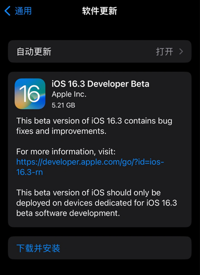 iOS 16.3 Beta