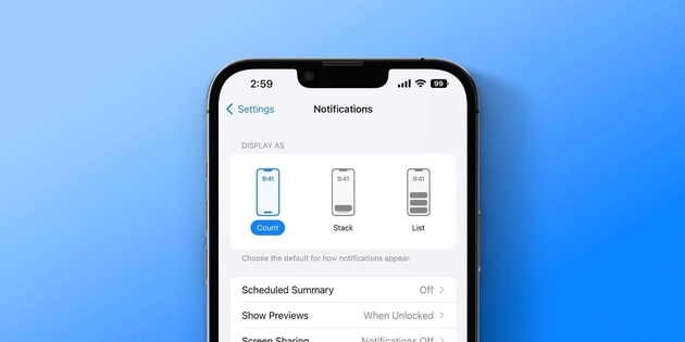 iOS 16锁屏通知样式